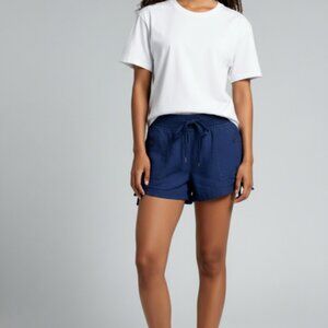 Candies Royal Blue Shorts-Size 9-Elastic Band & Drawstring Waist-Pockets